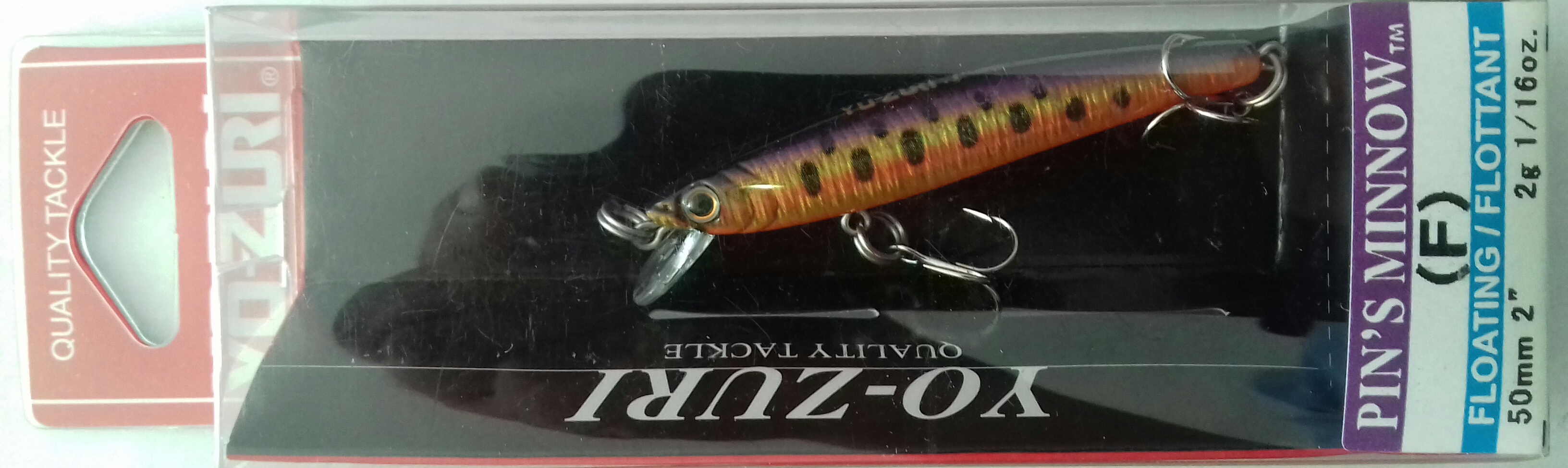 (DX)YO-ZURI PINS MINNOW HOLO 50F F1014-MHVY 3