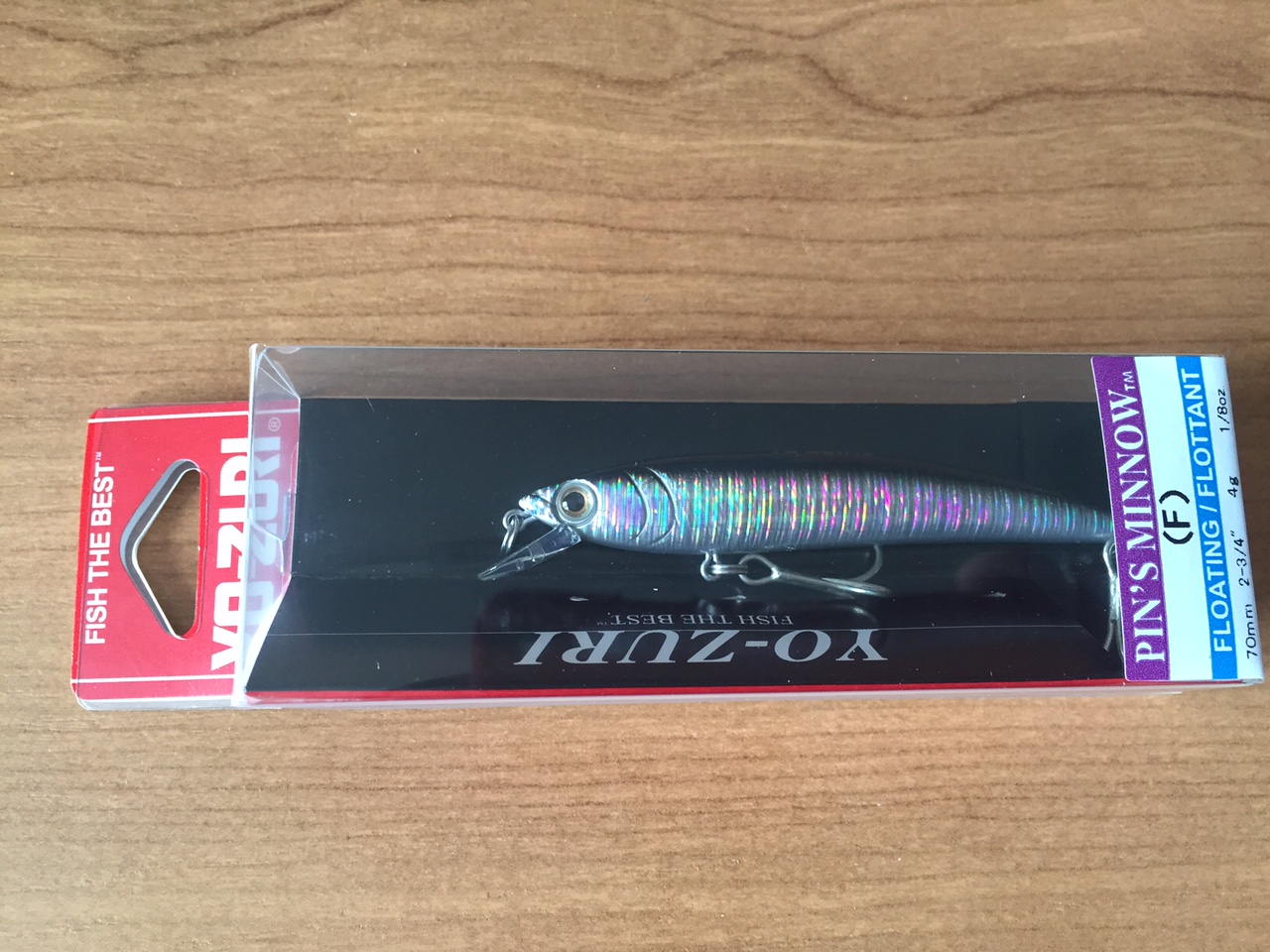 (DX)YO-ZURI PINS MINNOW HOLO 70F F1015-BL
