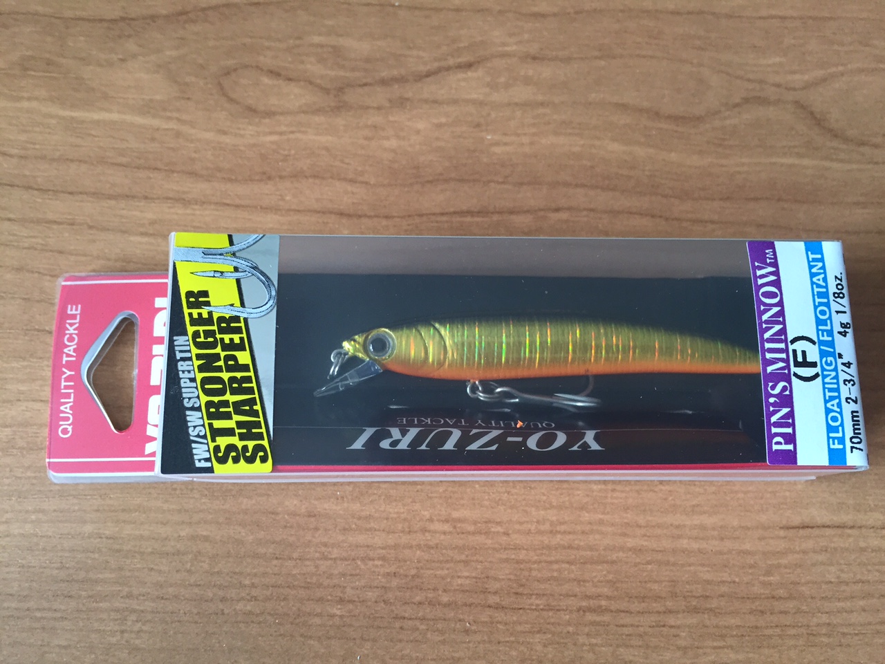(DX)YO-ZURI PINS MINNOW HOLO 70F F1015-GBL