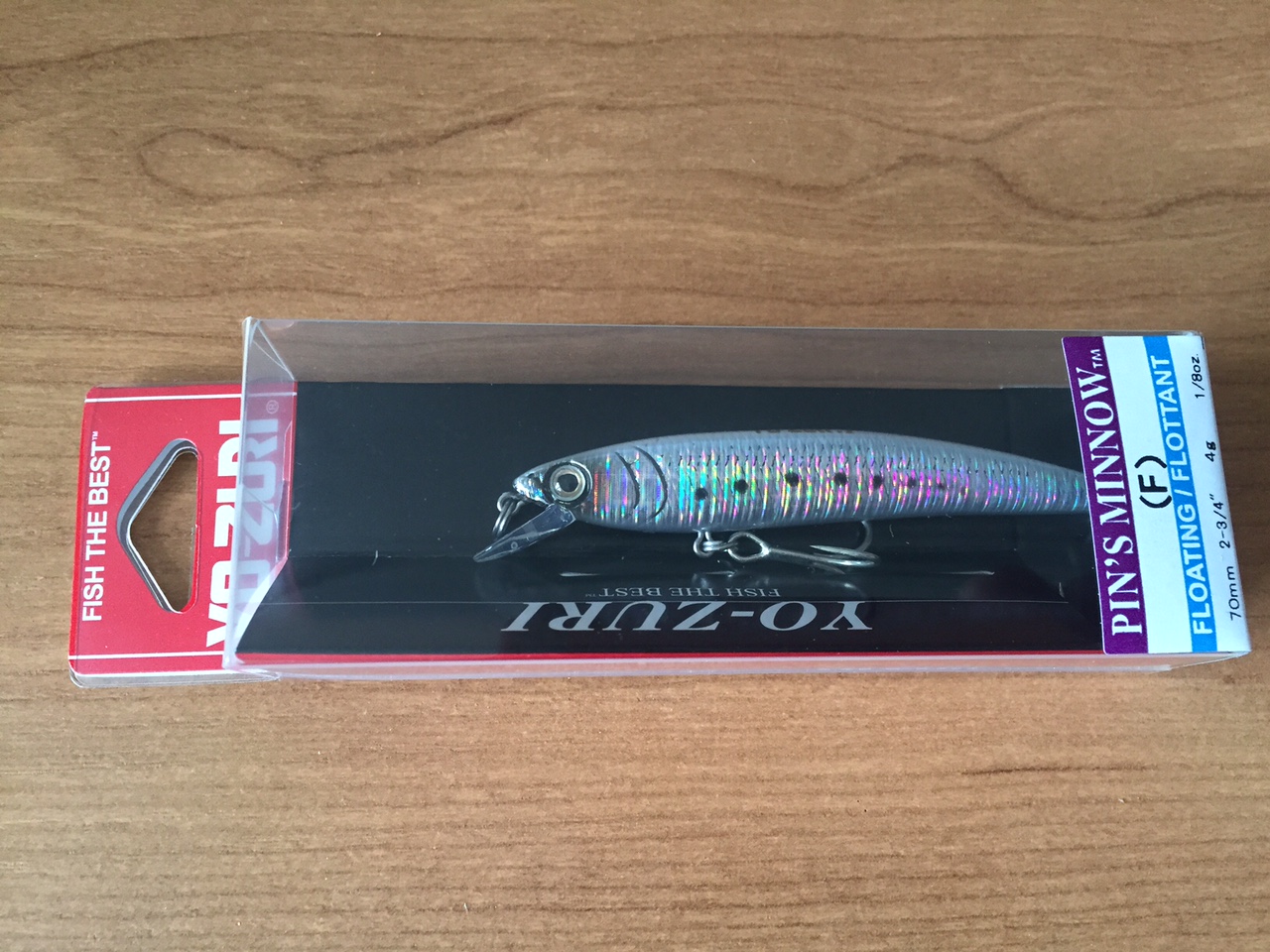 (DX)YO-ZURI PINS MINNOW HOLO 70F F1015-HSR