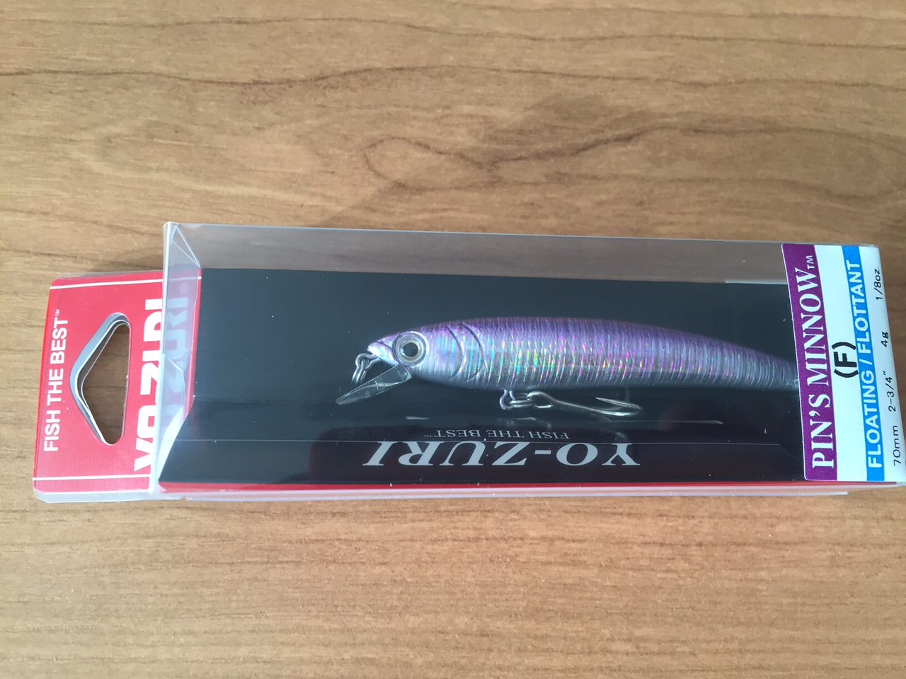 (DX)YO-ZURI PINS MINNOW HOLO 70F F1015-M114