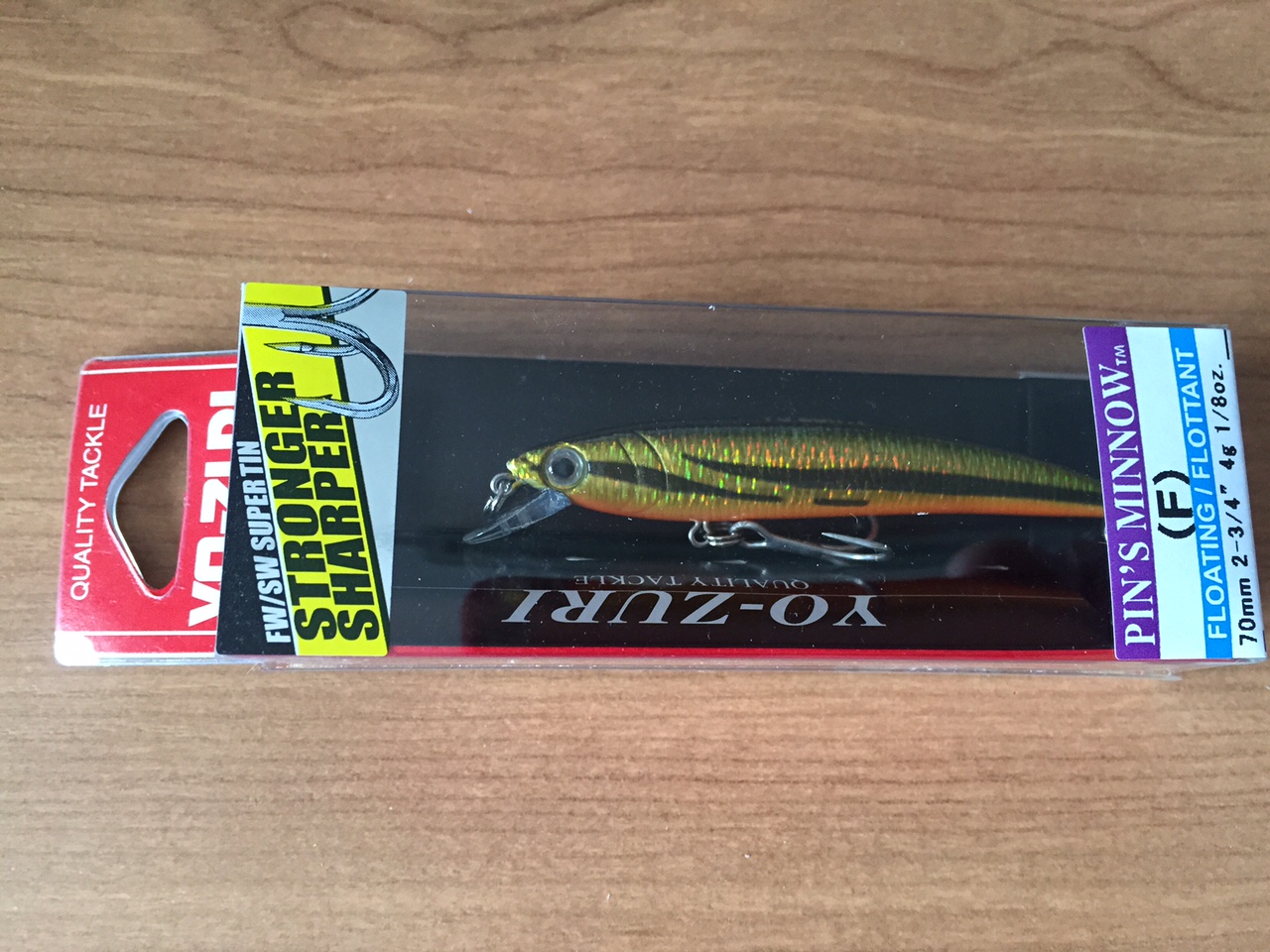 YO-ZURI PINS MINNOW HOLO 70F F1015-M37 3