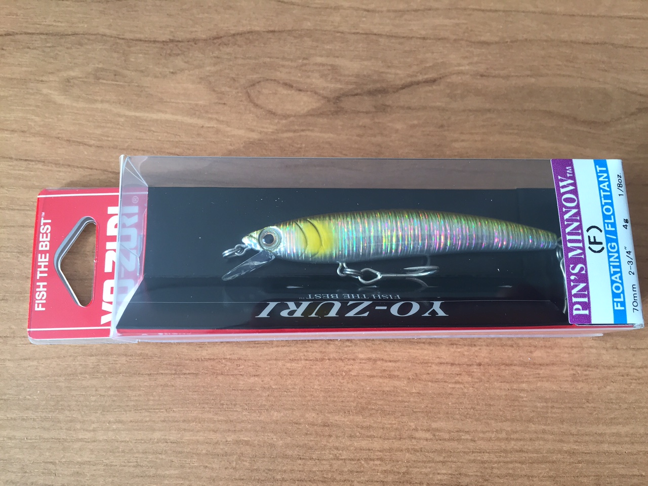 (DX)YO-ZURI PINS MINNOW HOLO 70F F1015-M44