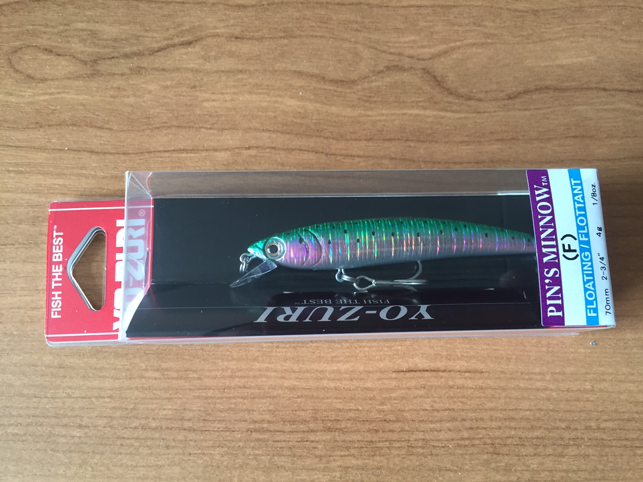 (DX)YO-ZURI PINS MINNOW HOLO 70F F1015-M99 3