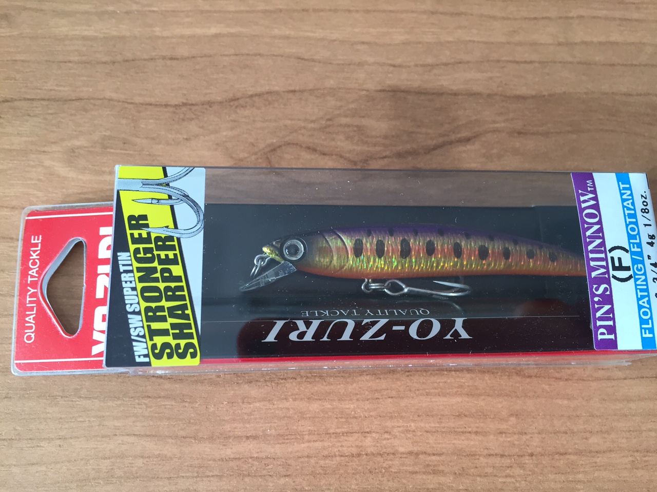 (DX)YO-ZURI PINS MINNOW HOLO 70F F1015-MHVY 3
