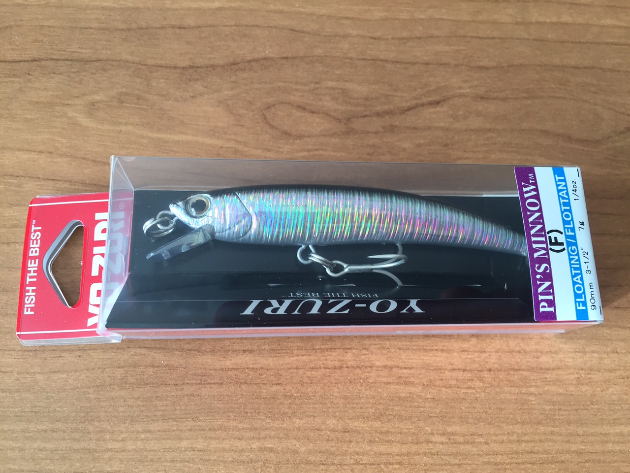 (DX)YO-ZURI PINS MINNOW HOLO 90F F1016-BL