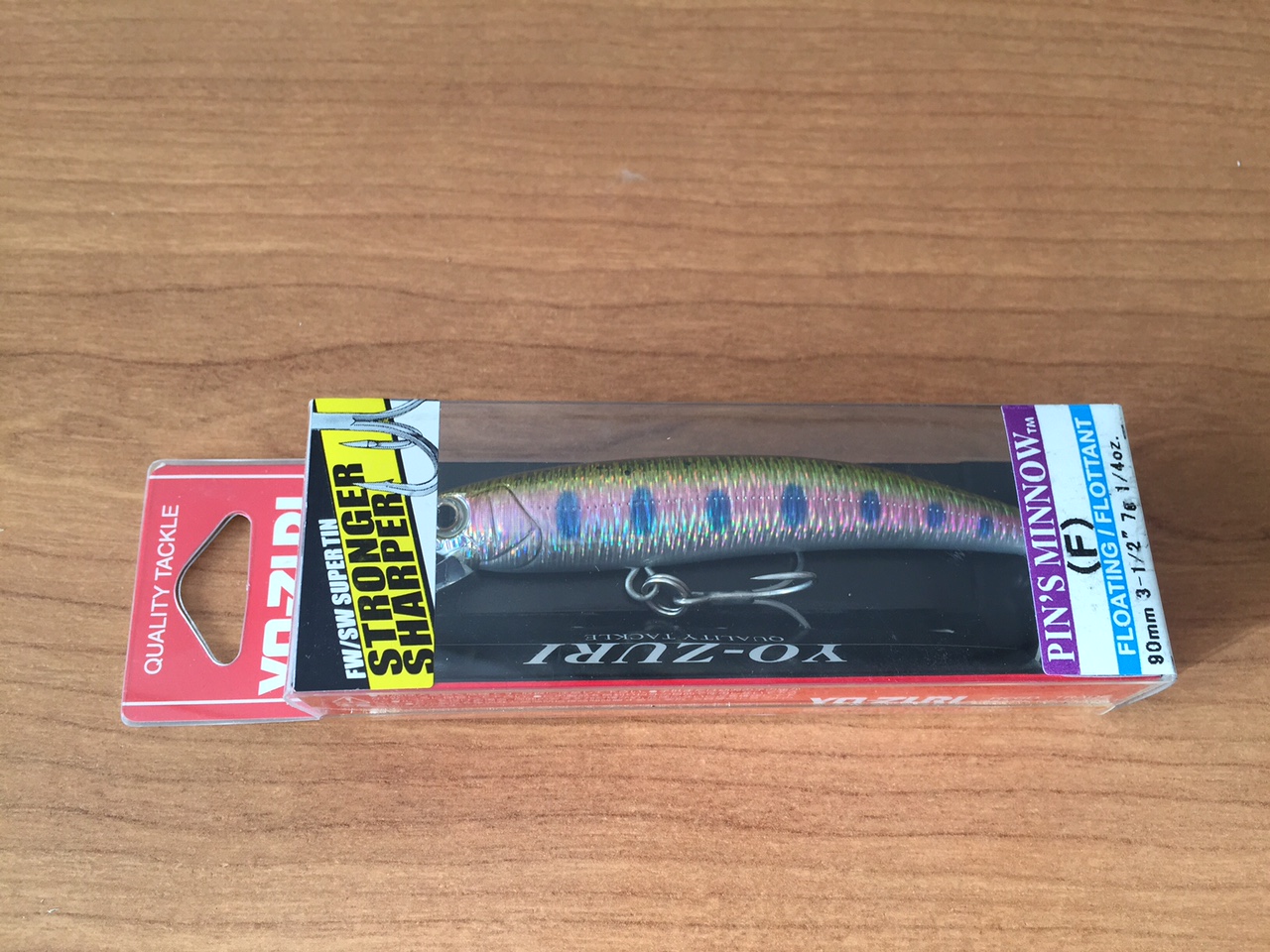 (DX)YO-ZURI PINS MINNOW HOLO 90F F1016-M113