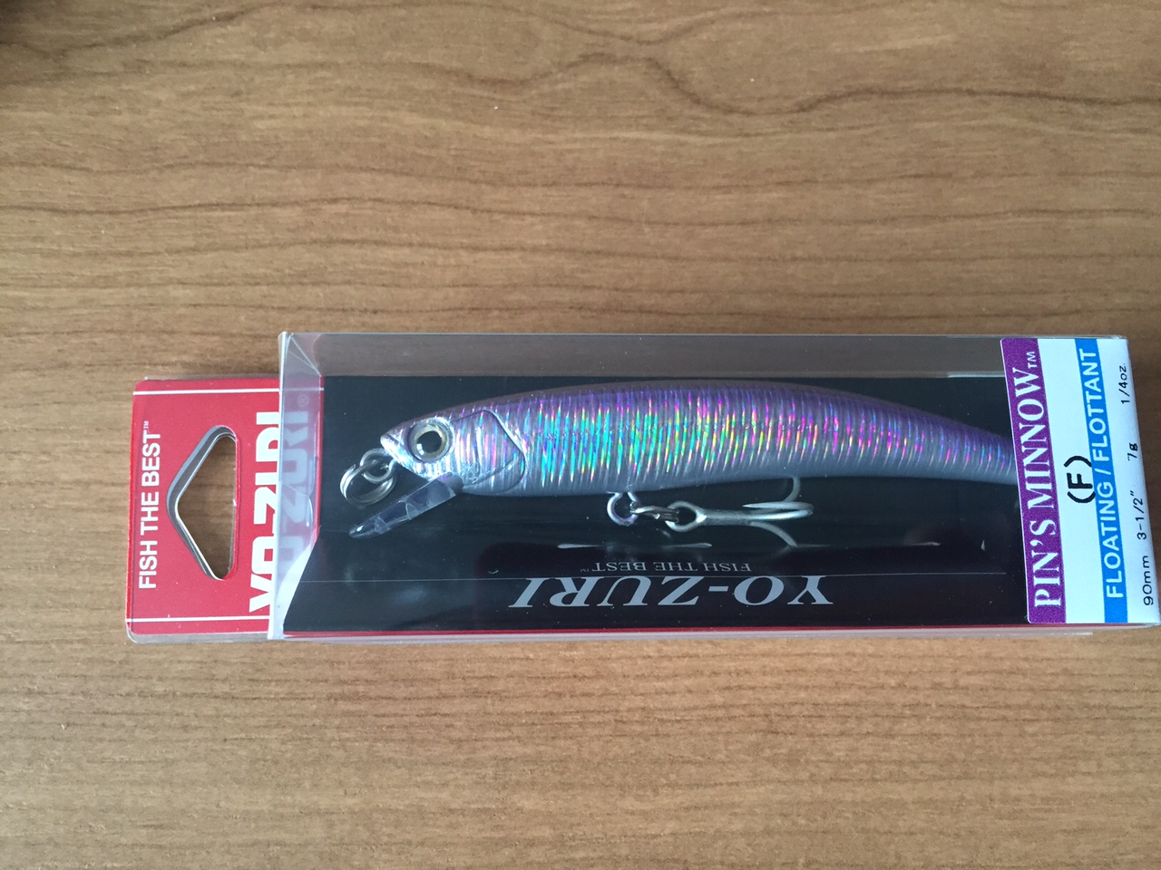(DX)YO-ZURI PINS MINNOW HOLO 90F F1016-M114