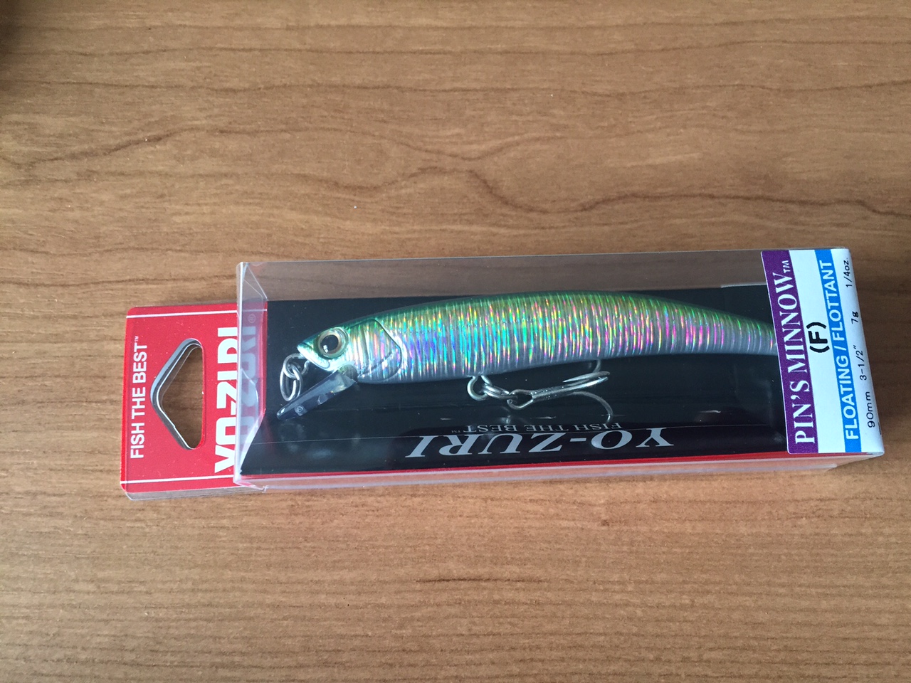 (DX)YO-ZURI PINS MINNOW HOLO 90F F1016-M176 3