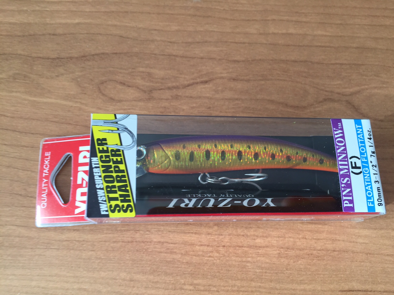 (DX)YO-ZURI PINS MINNOW HOLO 90F F1016-MHVY 3