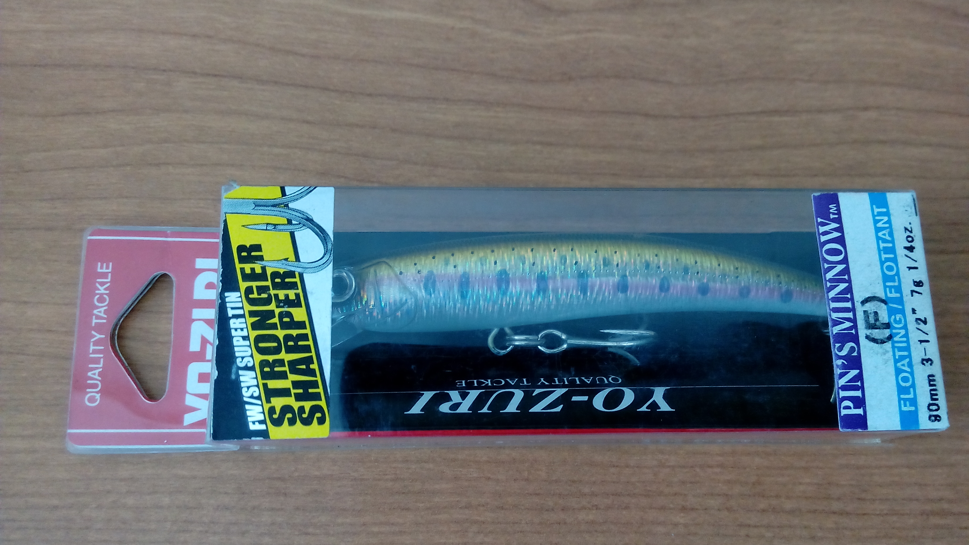 (DX)YO-ZURI PINS MINNOW HOLO 90F F1016-MHYM