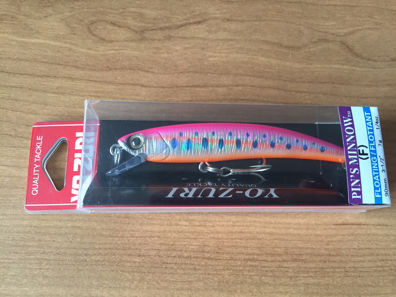 (DX)YO-ZURI PINS MINNOW HOLO 90F F1016-SHPY