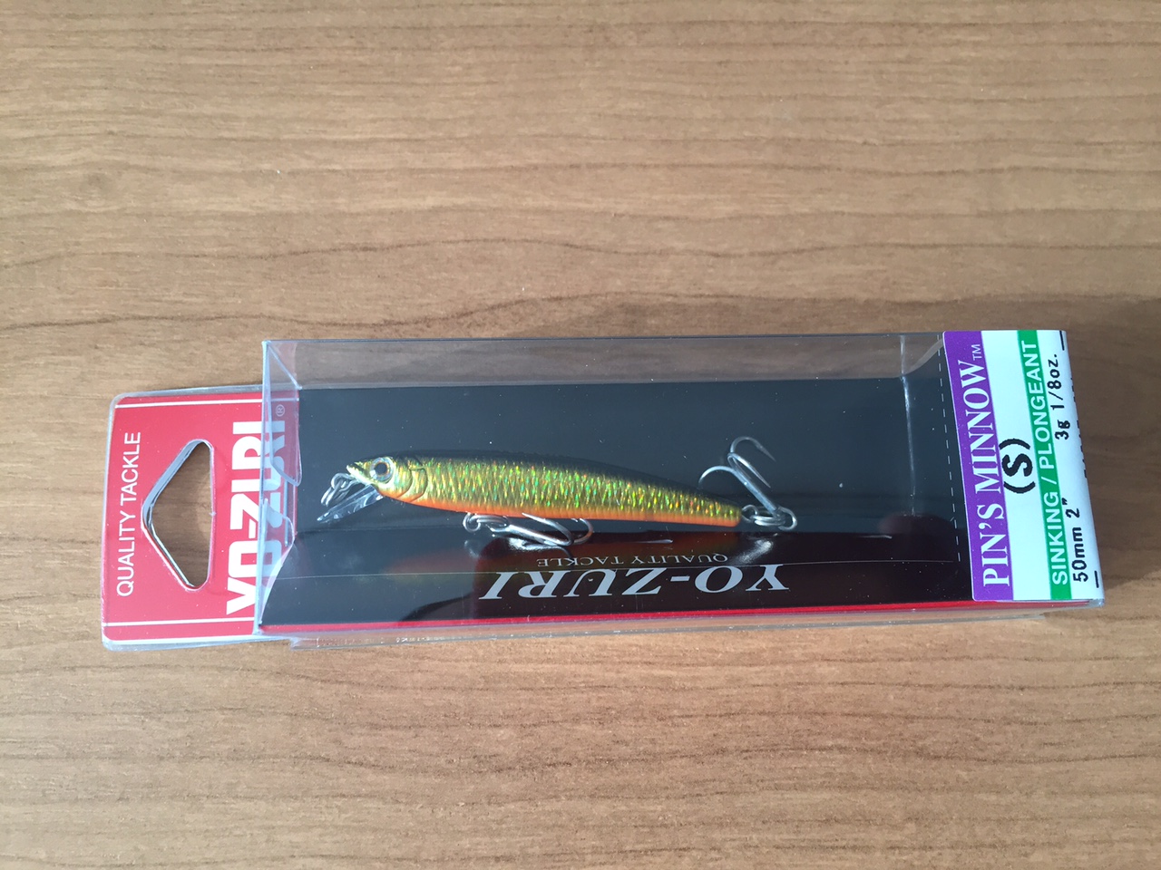 (DX)YO-ZURI PINS MINNOW HOLO 50S F1017-GBL 3