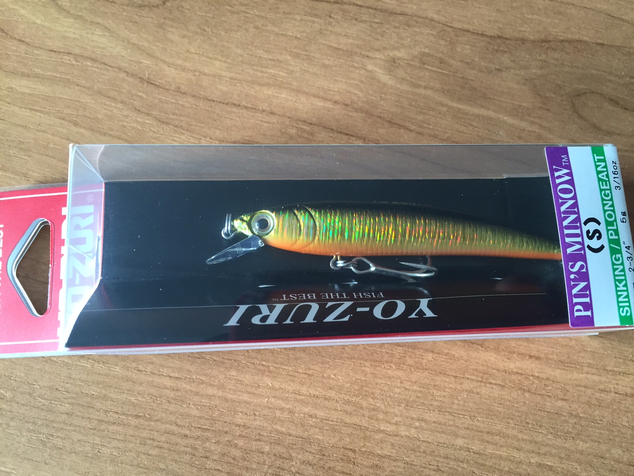 (DX)YO-ZURI PINS MINNOW HOLO 70S F1018-GBL 3