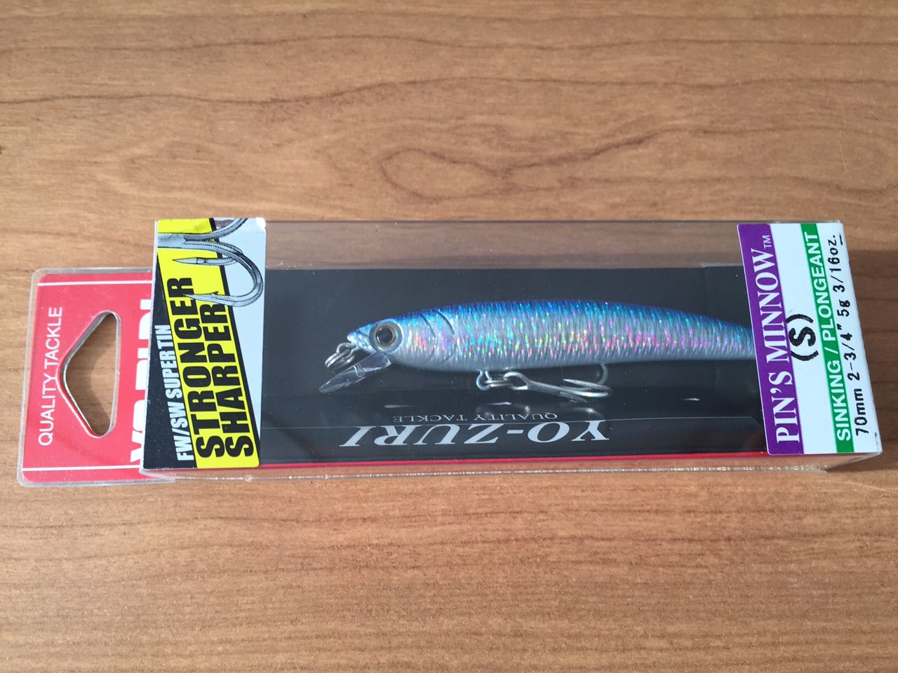 (DX)YO-ZURI PINS MINNOW HOLO 70S F1018-M177 3
