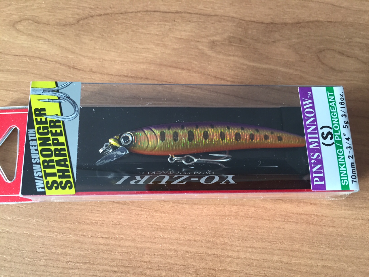 (DX)YO-ZURI PINS MINNOW HOLO 70S F1018-MHVY 2