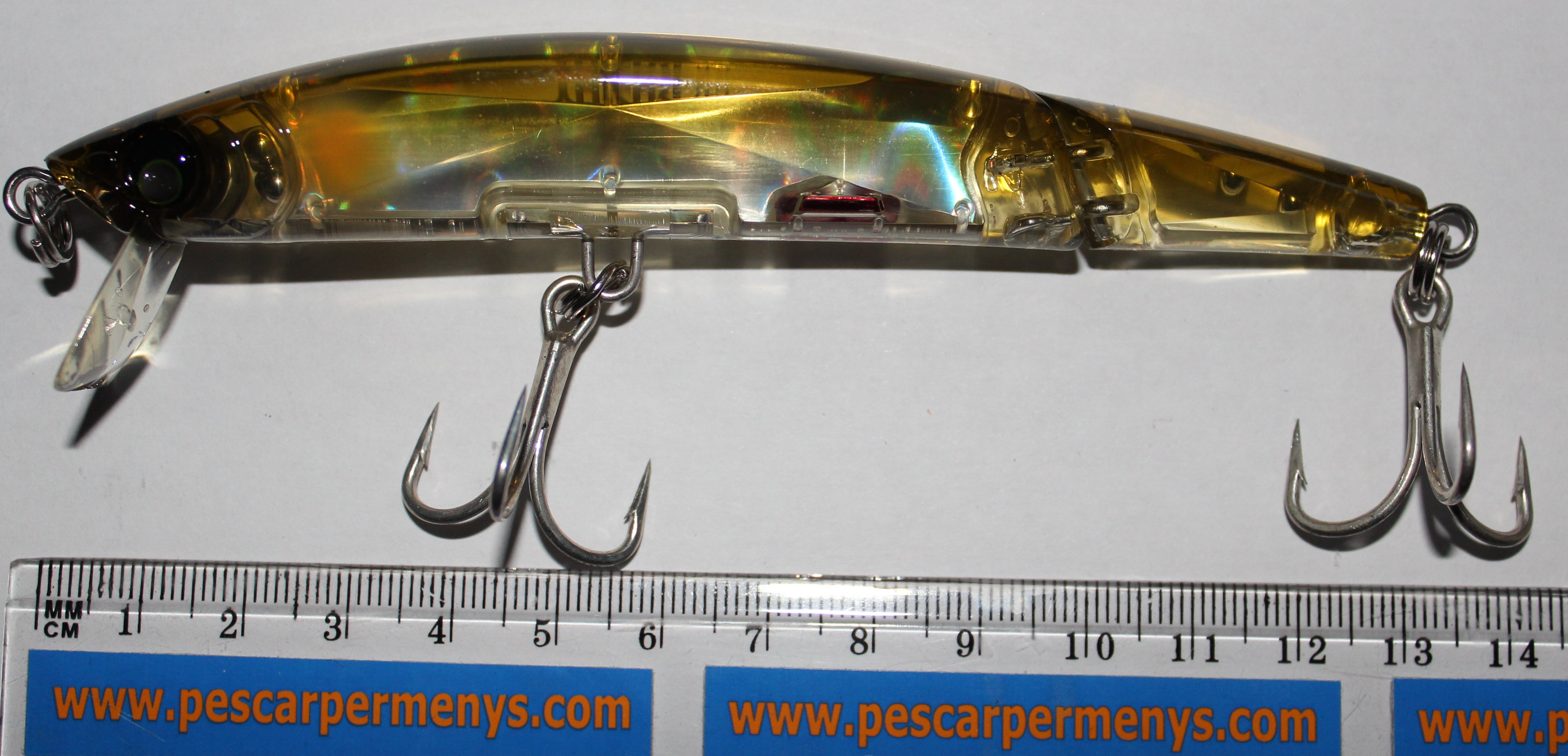 (DX)YO-ZURI CRYSTAL 3D MINNOW JOINTED F130 F1051-HAY