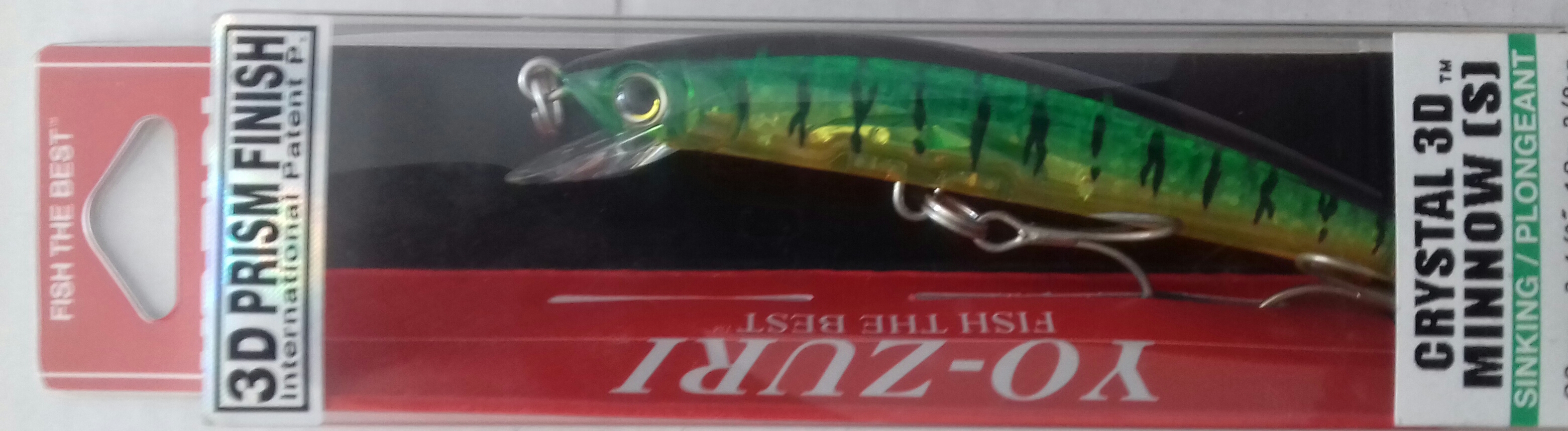 (DX)YO-ZURI CRYSTAL 3D MINNOW S90 F1148-HT 3