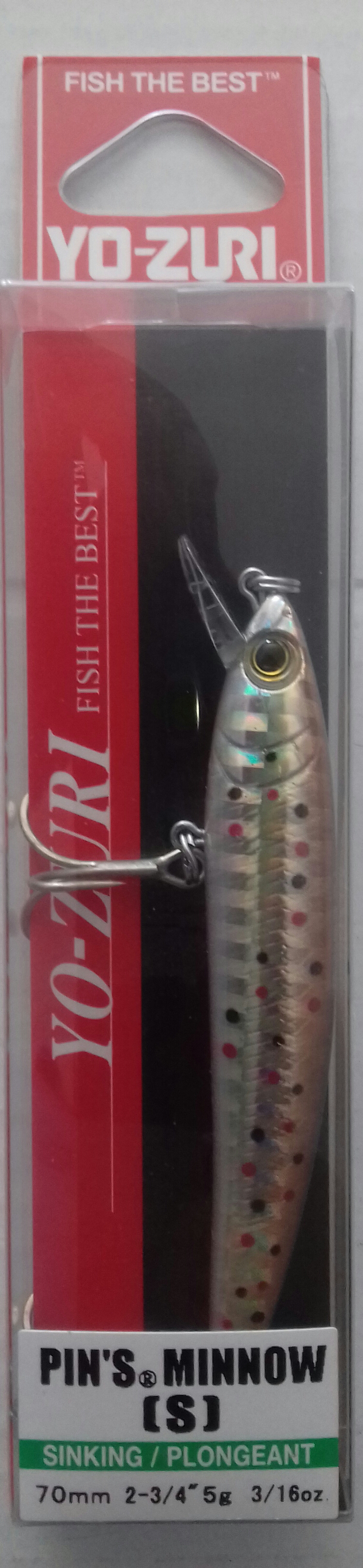 (DX)YO-ZURI PINS MINNOW S 70 F1165-BWTR 3