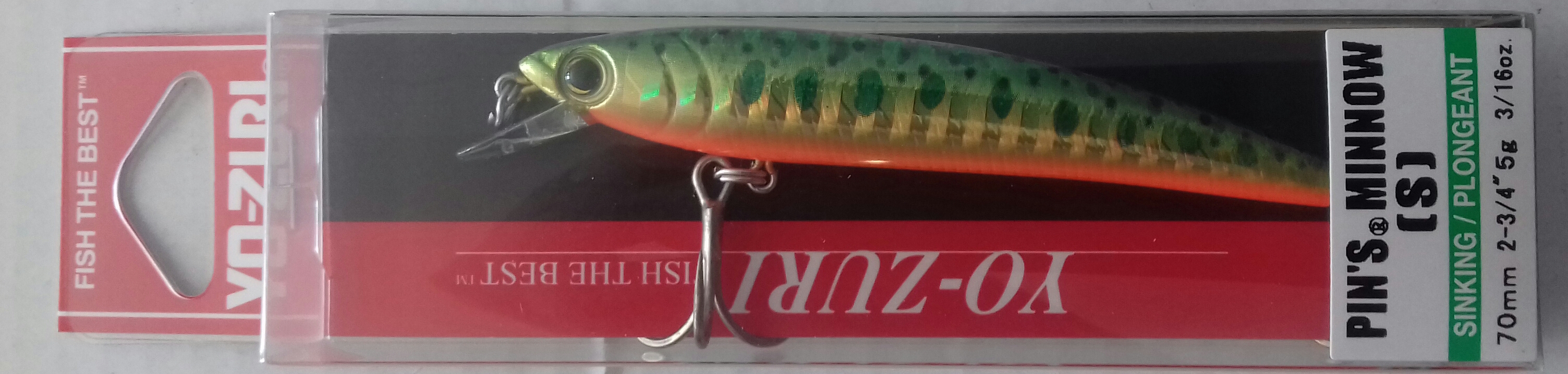 (DX)YO-ZURI PINS MINNOW S 70 F1165-SHMY