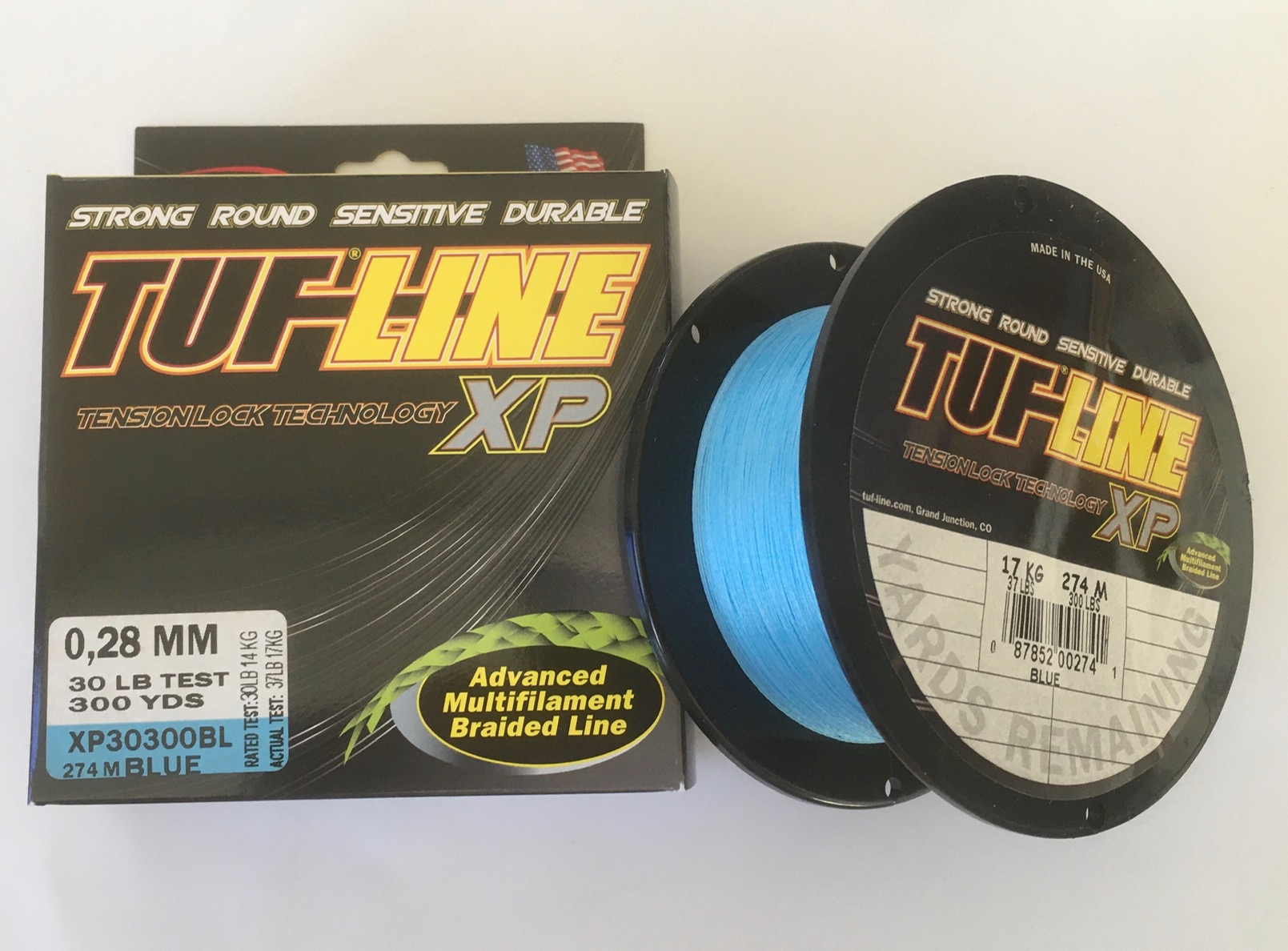 (DX)TUFLINE XP 0.28mm 274m BLUE 30LB