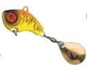CUCHARILLA GRAUVELL TEKLON PANTHER 73 TAIL SPINNER ORANGE TIGER 2