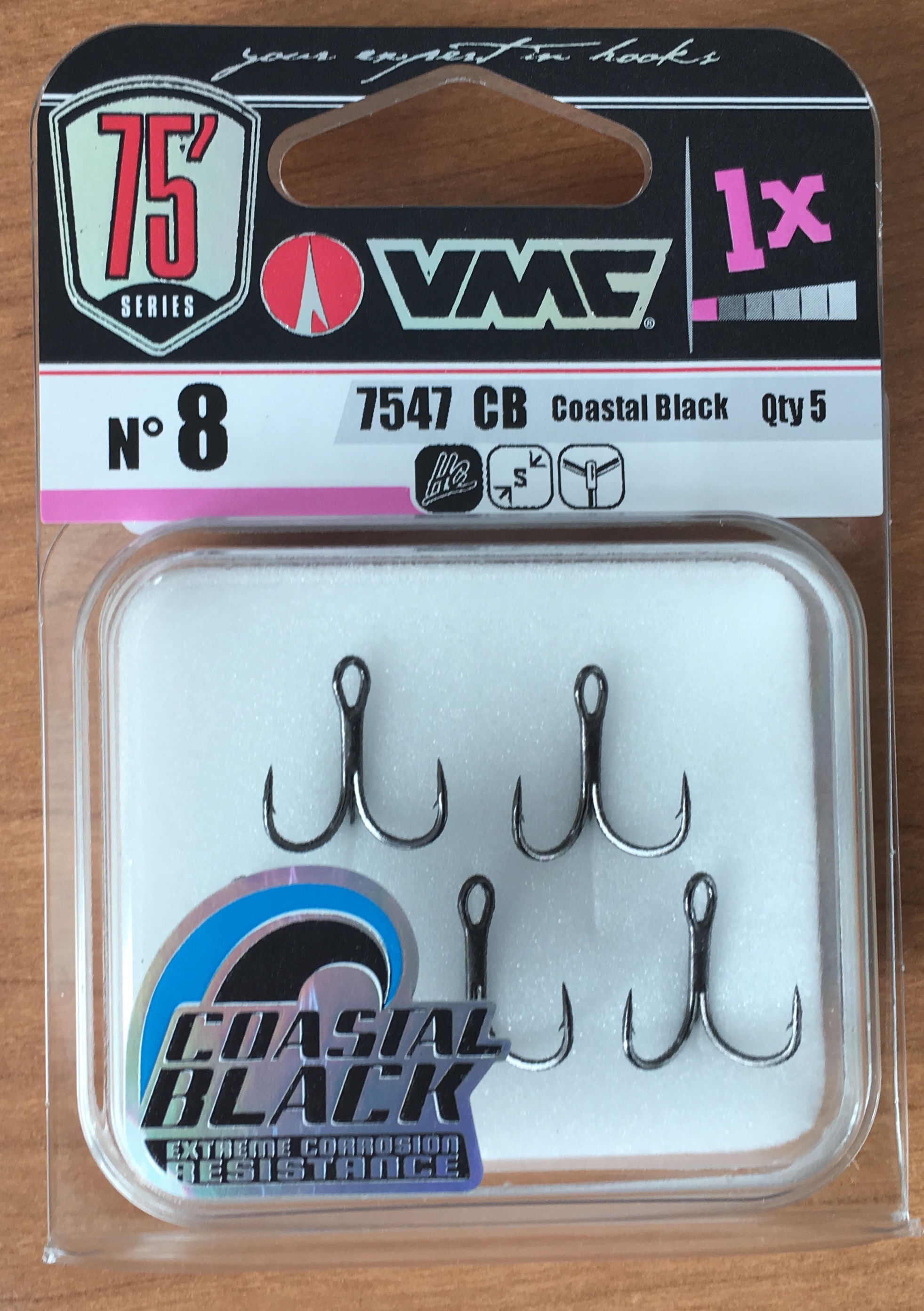 (DX)ANZUELO TRIPLE VMC 7547 COASTAL BL Nº8 (5 unidades) 3