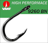 ANZUELO VMC 9260 NIQUEL NEGRO T-4/0 (25unid) 2