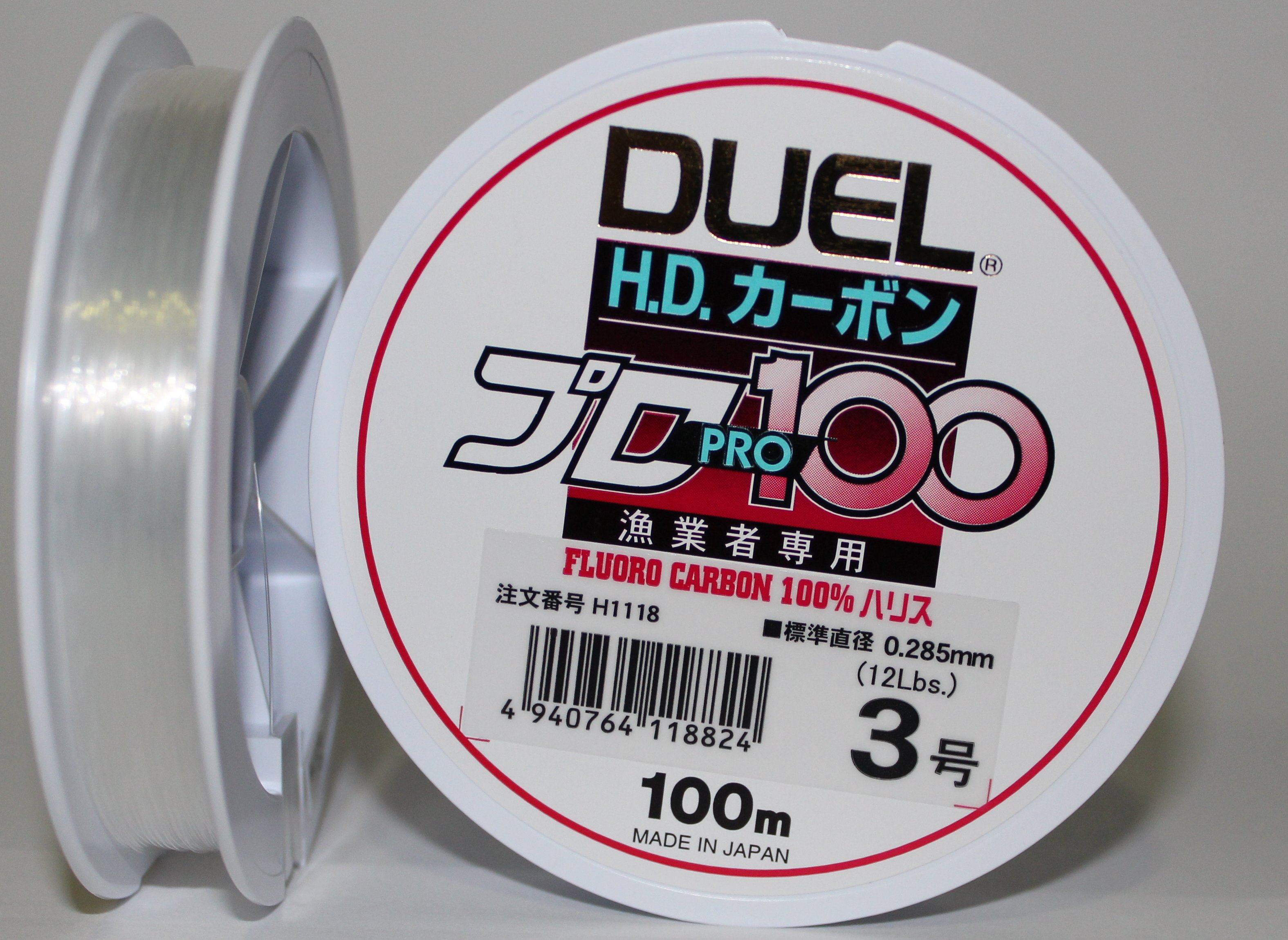 FLUOROCARBON DUEL HD CARBON 100S FC 3,0 H1118 (0.285mm-12LBS) 2