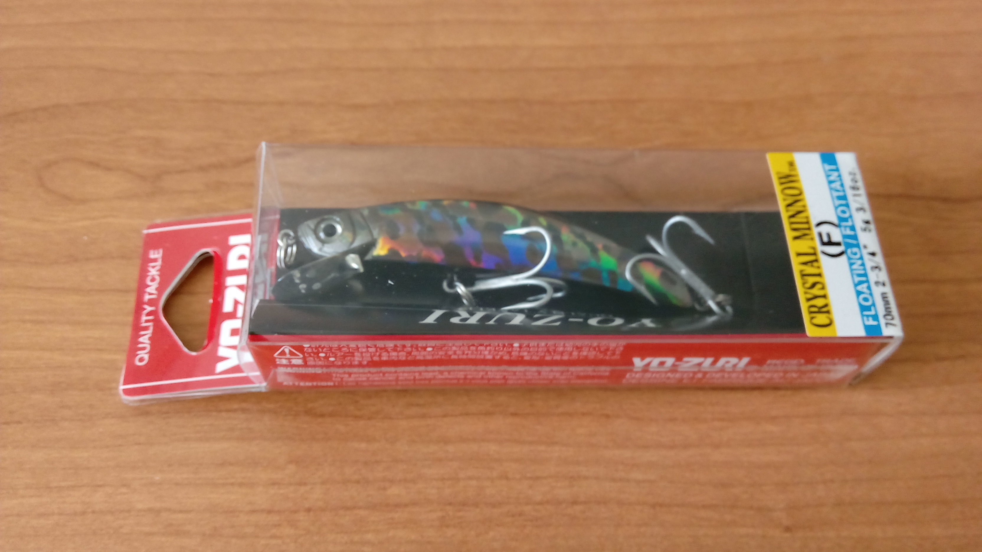YO-ZURI CRYSTAL MINNOW F 70 R836-HBL