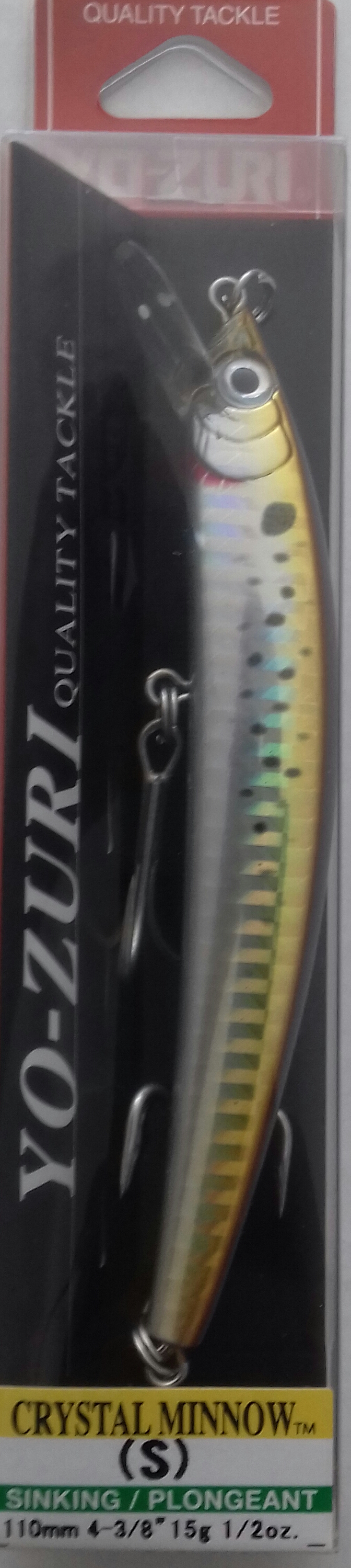 (DX)YO-ZURI CRYSTAL MINNOW S110 F10-SHBK