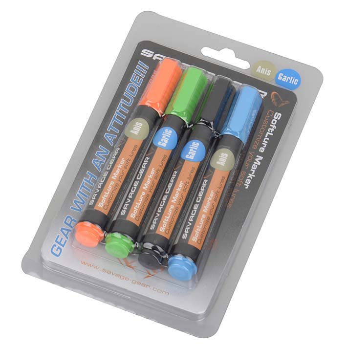 (DX)SG MAGIC SOFTLURE MARKER KIT 4PCS B (ROTULADORES VINILOS)