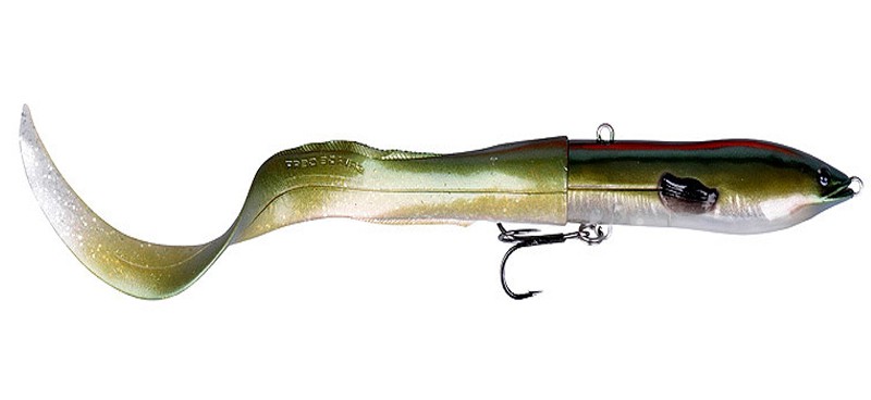 (DX)SG 3D HARD EEL TAIL BAIT 17CM 40G SS10