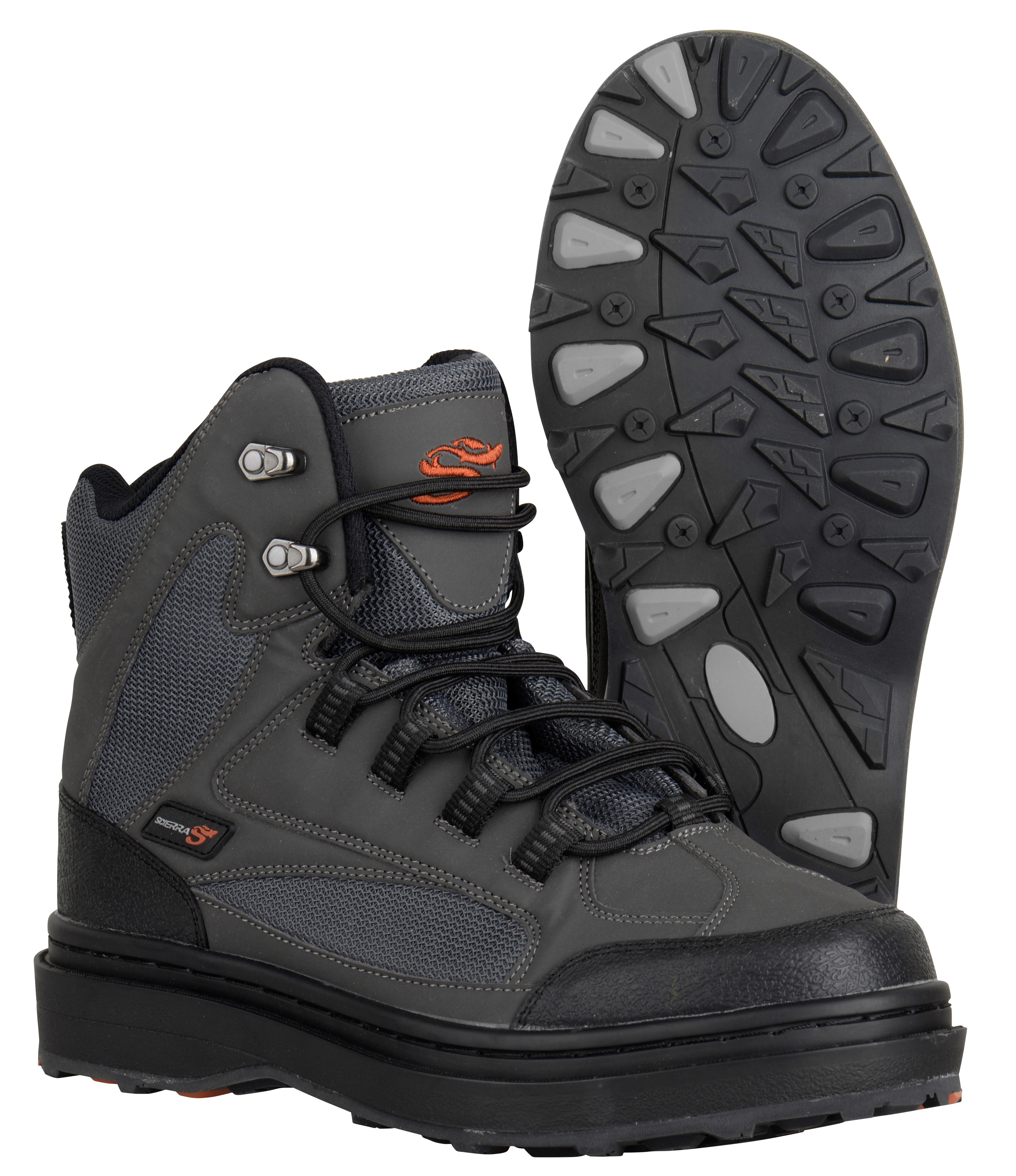 (DX)BOTA WADER SCIERRA TRACER WADING SHOES CLEATED 46/47-11/12 GREY