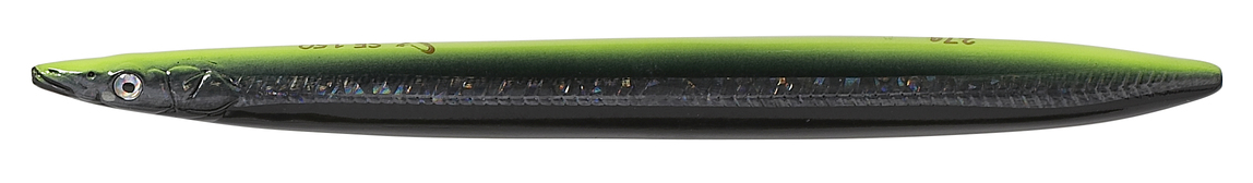 (DX)SAVAGE GEAR JIG 3D LINE THRU SANDEEL 8.5CM 11G SINKING BLACK YELLOW GLO