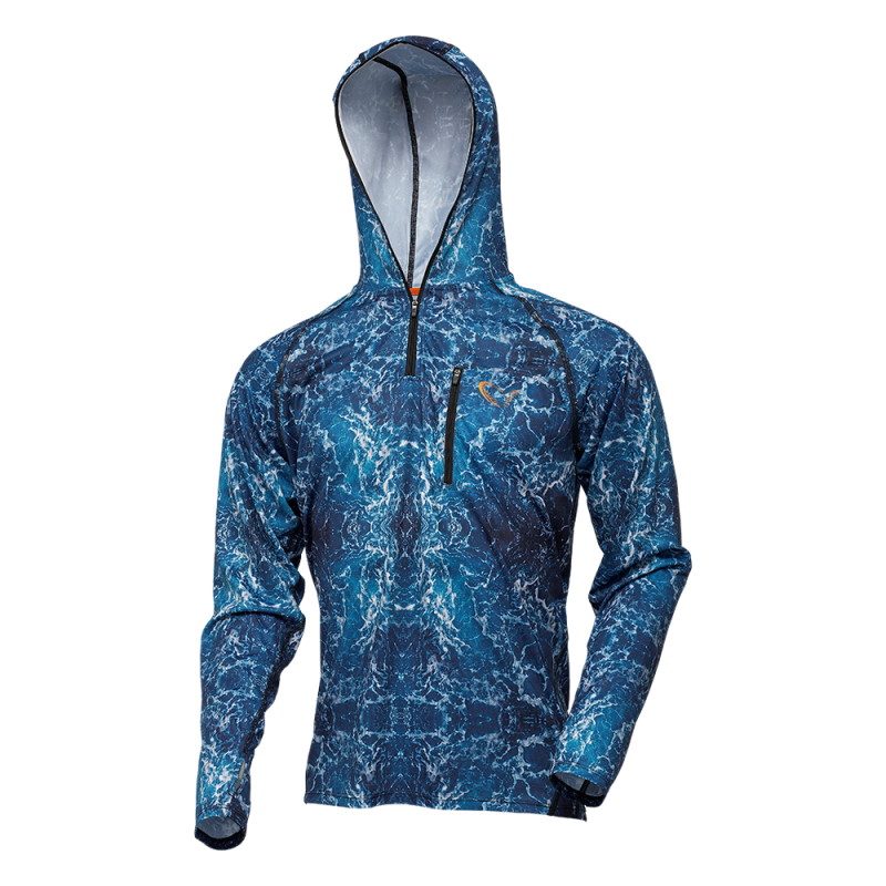 (OF)SAVAGE GEAR CAMISETA TECNICA SAVAGE SALT UV HOODIE XL SEA BLUE