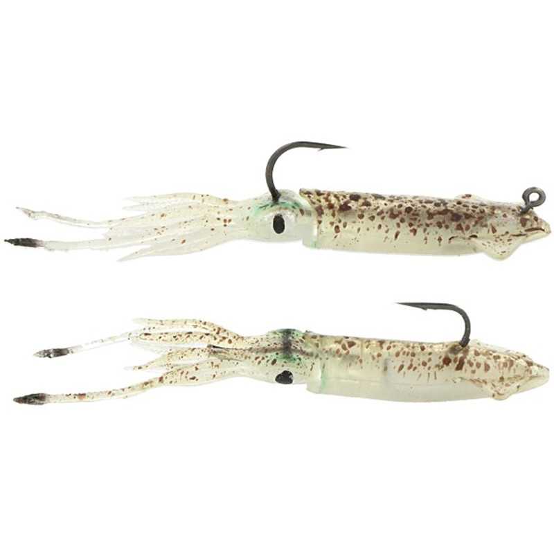 (DX)SG 3D TPE SWIM SQUID 125MM 25G GREEN EYE (paquete de 2 unidades) 3
