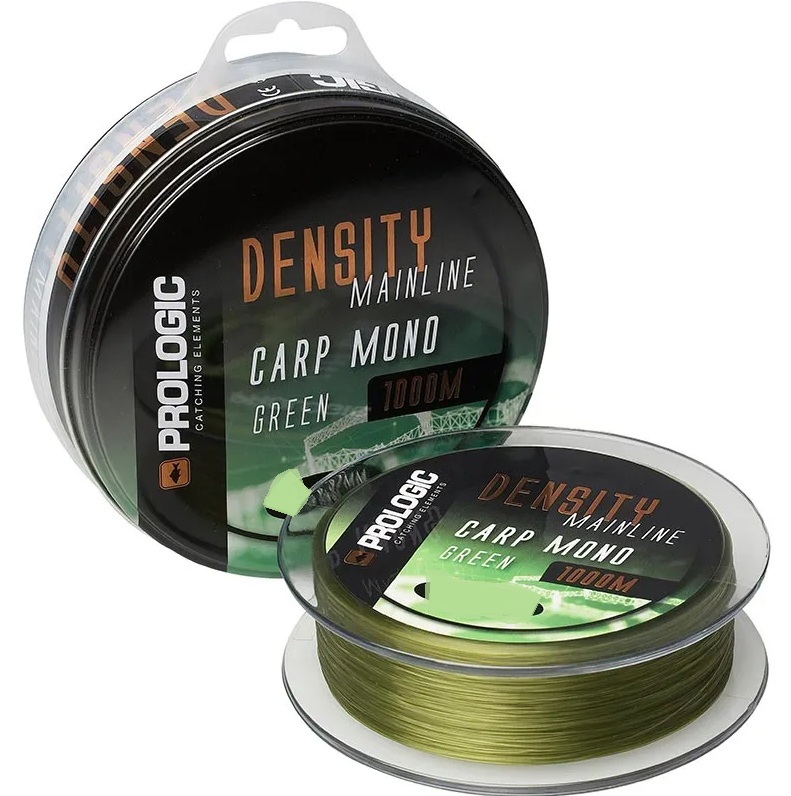 NYLON PROLOGIC DENSITY MONO CARP 1000M 0.37MM 8.170KG 18LBS GREEN
