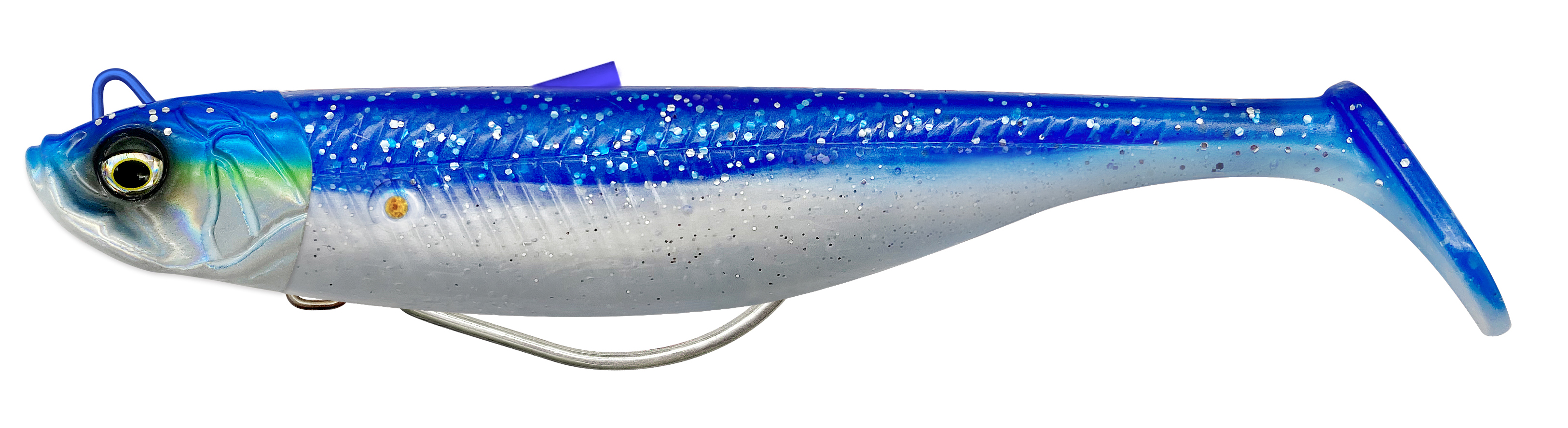 SAVAGE MINNOW WEEDLESS 10CM 16G SINKING BLUE PEARL SILVER 2+1