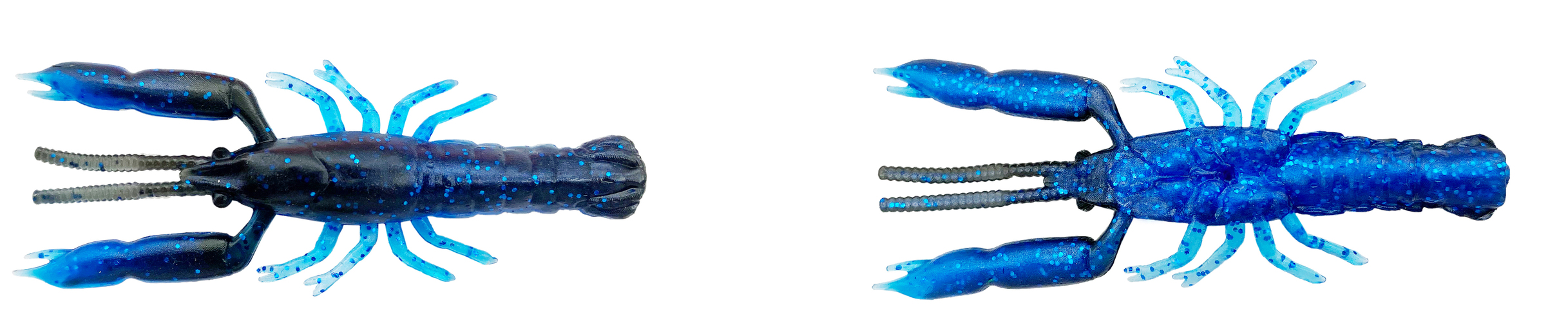 3D CRAYFISH RATTLING 6.7CM 2.9G BLUE BLACK 8PCS