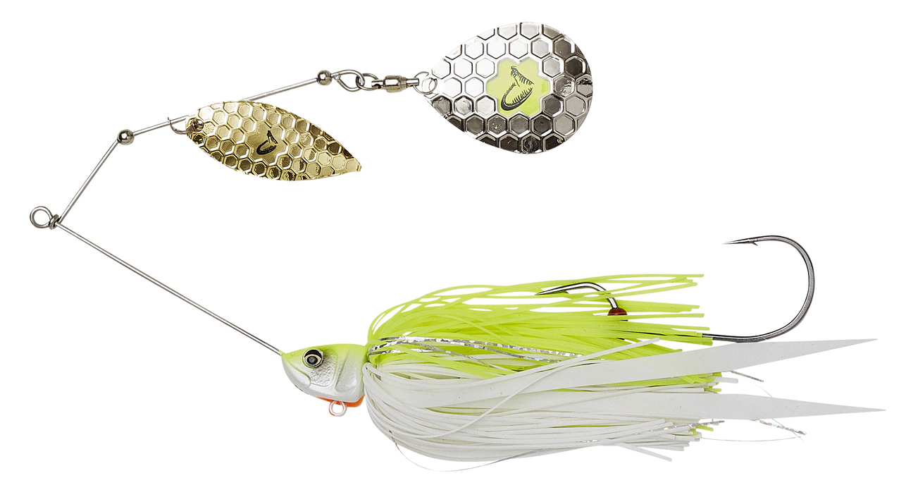 DA'BUSH SPINNERBAIT 14CM 21G SINKING YELLOW WHITE SILVER