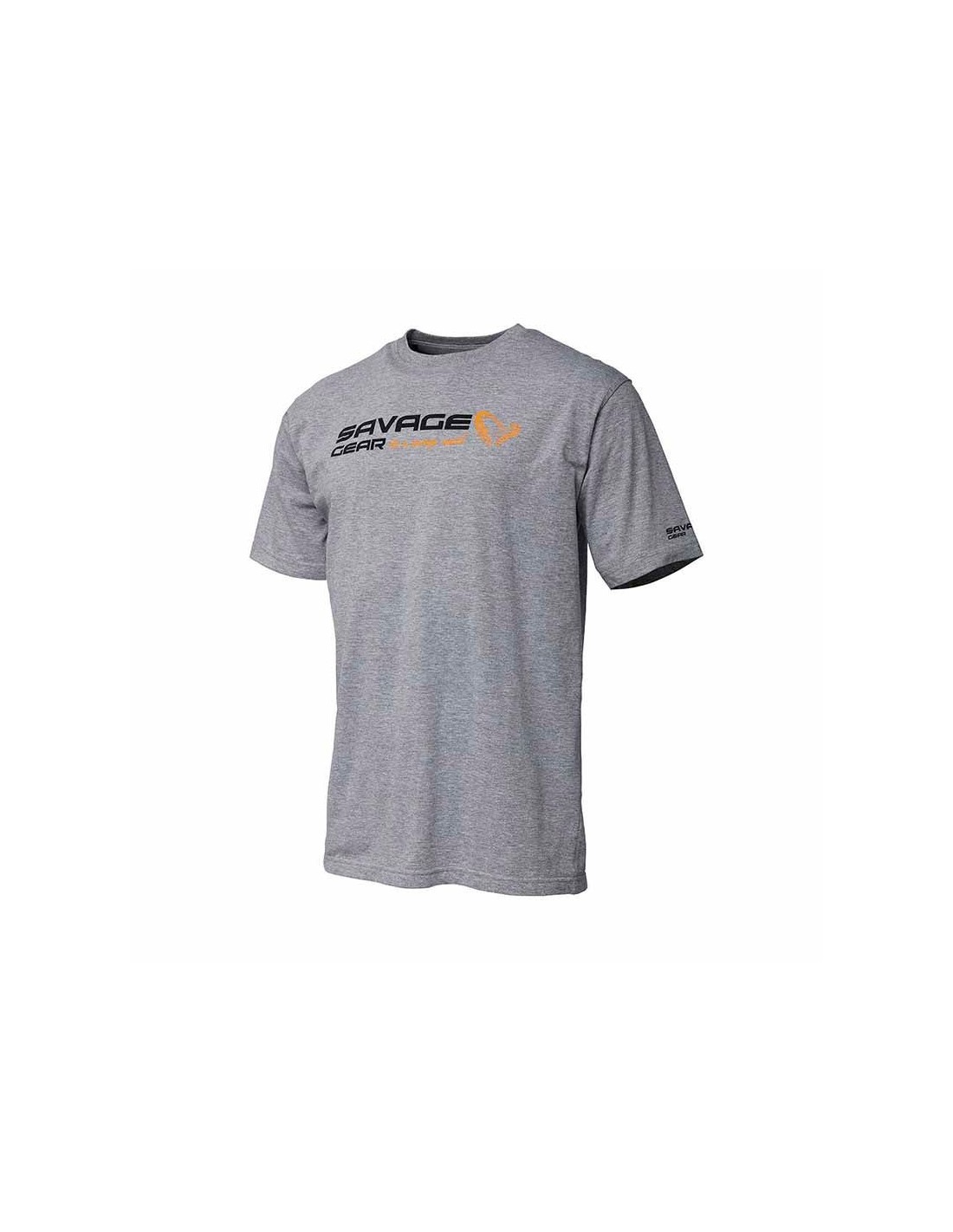 SAVAGE GEAR CAMISETA SIGNATURE LOGO T-SHIRT M GREY MELANGE