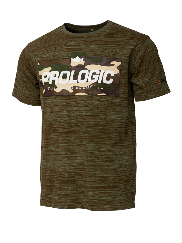 (DX)CAMISETA PROLOGIC BARK PRINT T-SHIRT L BURNT OLIVE GREEN