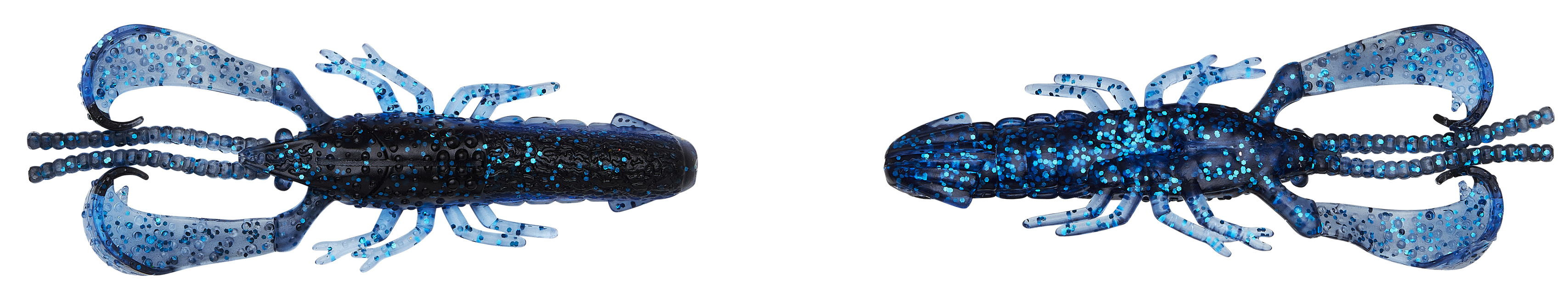 (DX)REACTION CRAYFISH 7.3CM 4G BLACK N BLUE 5PCS