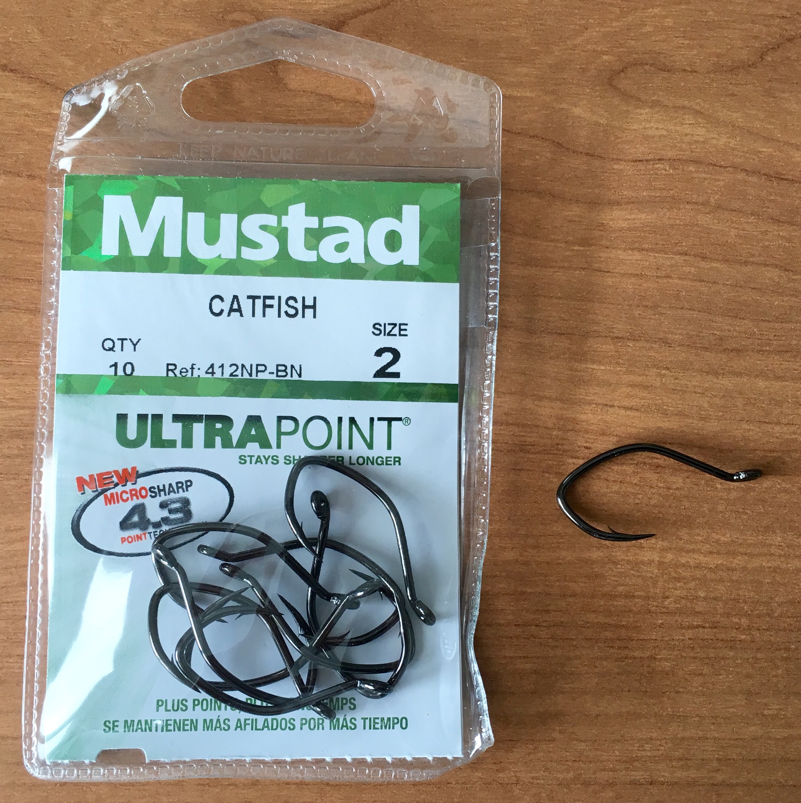 (DX)ANZUELO MUSTAD ULTRA CATFISH 412NP-BN 2 (10 unidades)