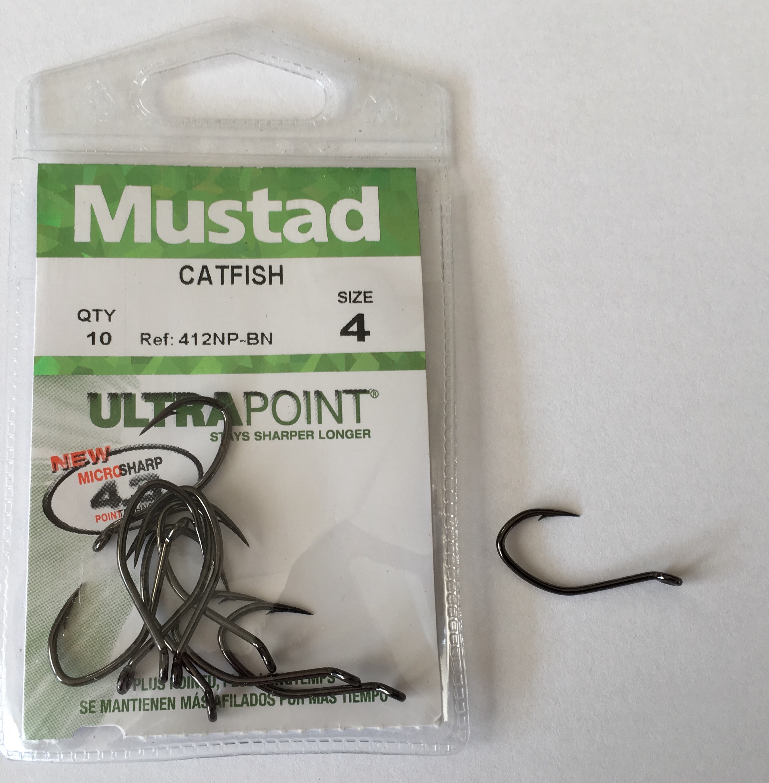 ANZUELO MUSTAD ULTRA CATFISH 412NP-BN 4 (10 unidades) 2