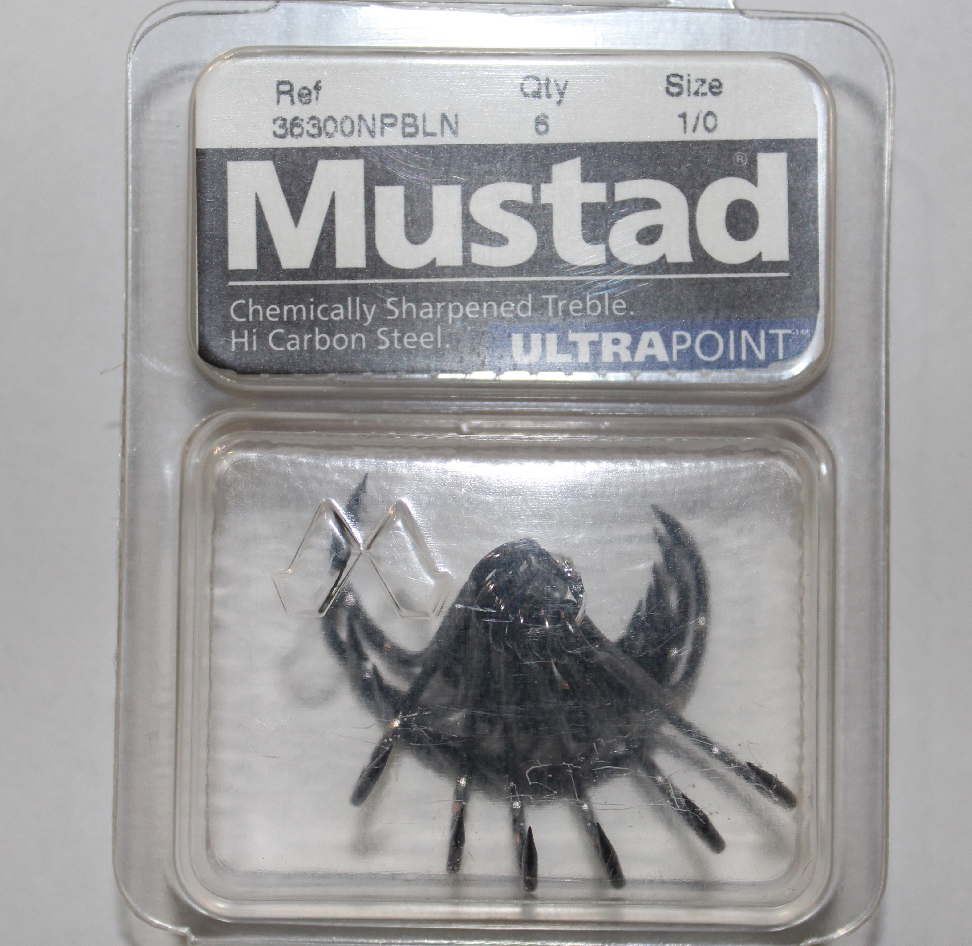 (DX)ANZUELO TRIPLE MUSTAD ULTRAPOINT 36300-NPBLN 1/0 (6u) 3