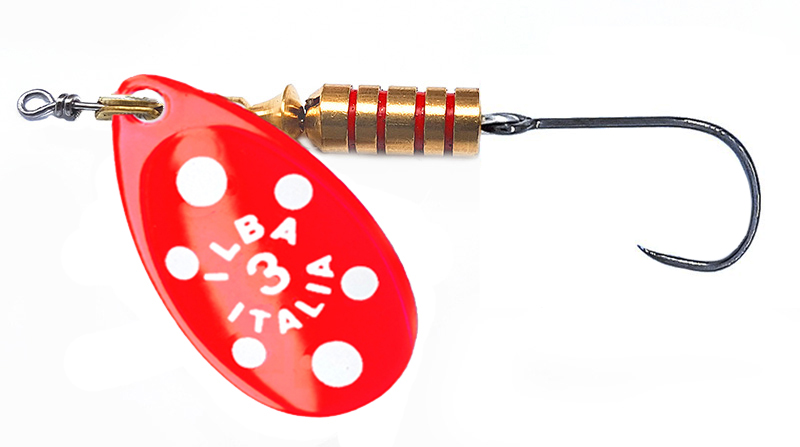 CUCHARILLA ILBA TONDO RED X-MAS Nº 3 7 GR (1 ANZUELO SIN MUERTE)