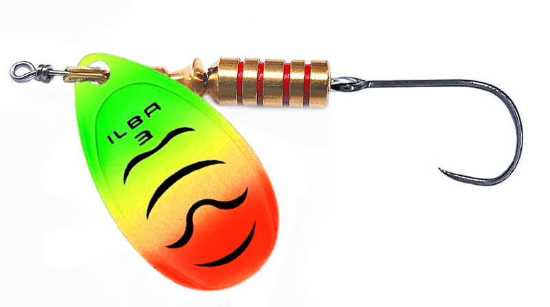 CUCHARILLA ILBA TONDO FIRE TIGER Nº 2 5 GR (1 ANZUELO SIN MUERTE)
