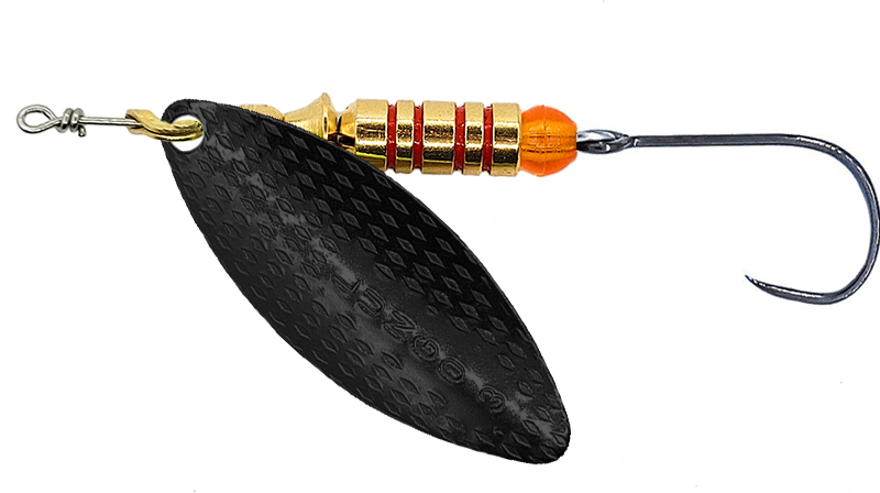 CUCHARILLA ILBA LUNGO NEGRO Nº 3 7 GR (1 ANZUELO SIN MUERTE)